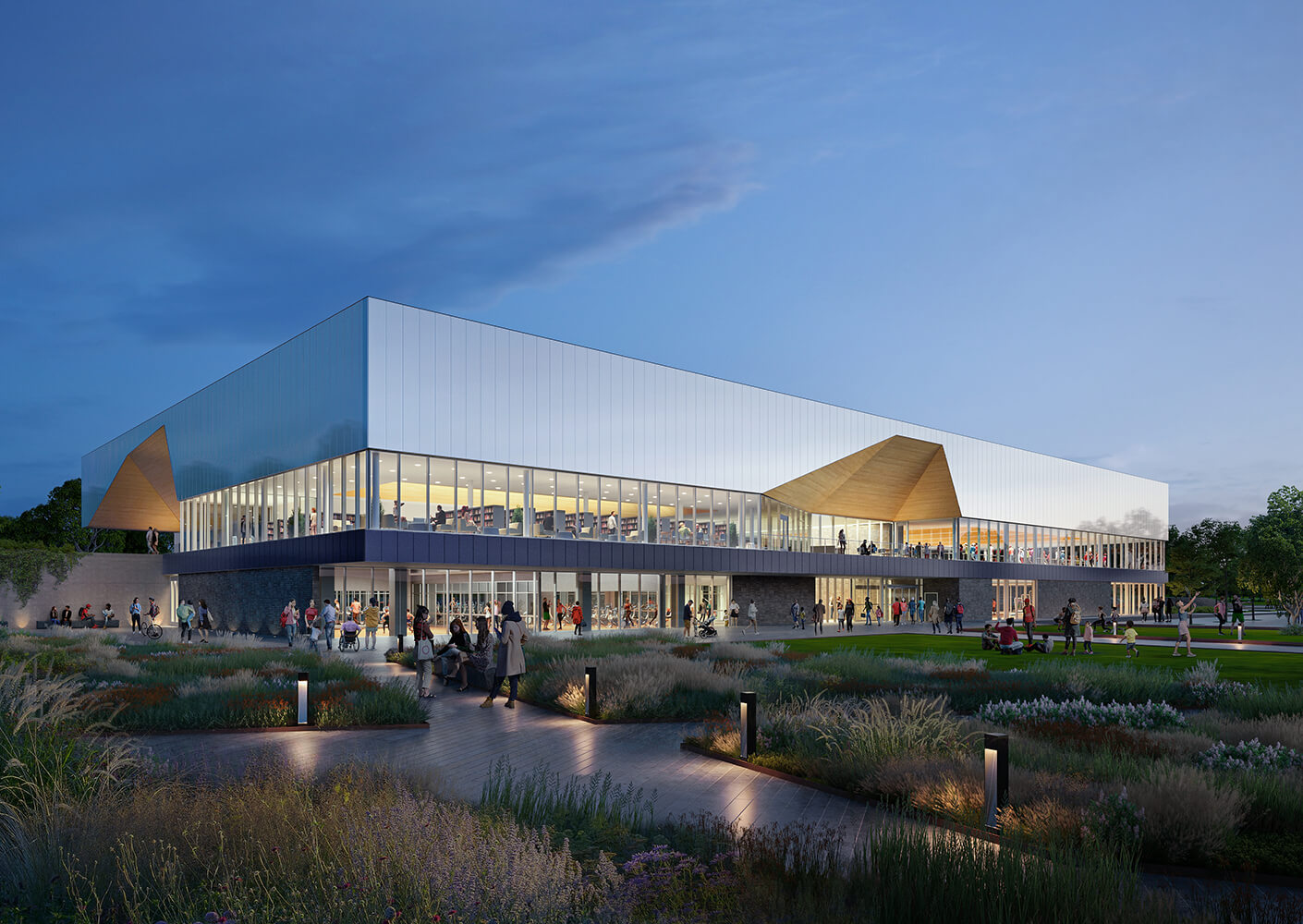 Rendering of facade for Carrville