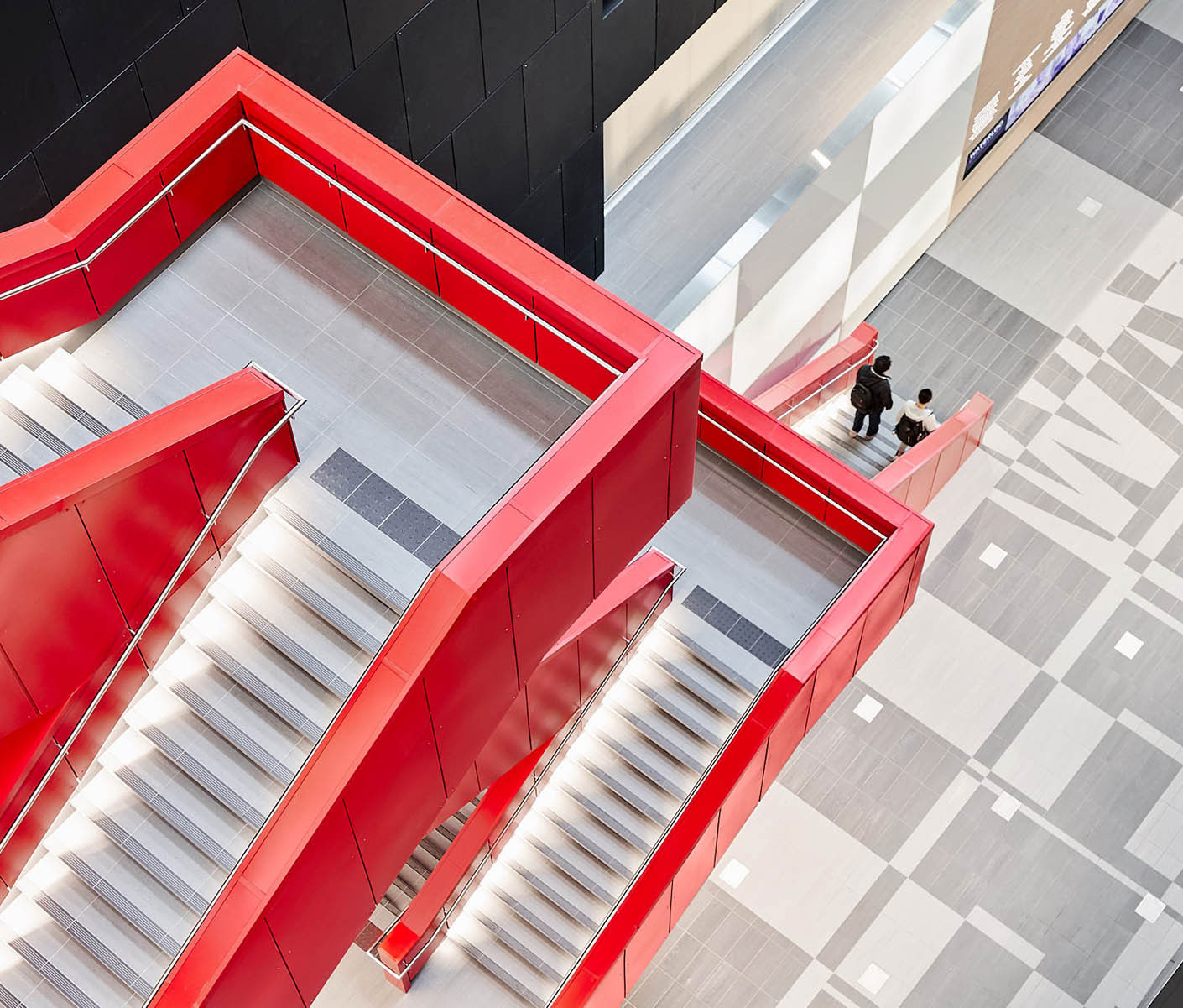 The atrium of University of Waterloo's Engineering 7 building
