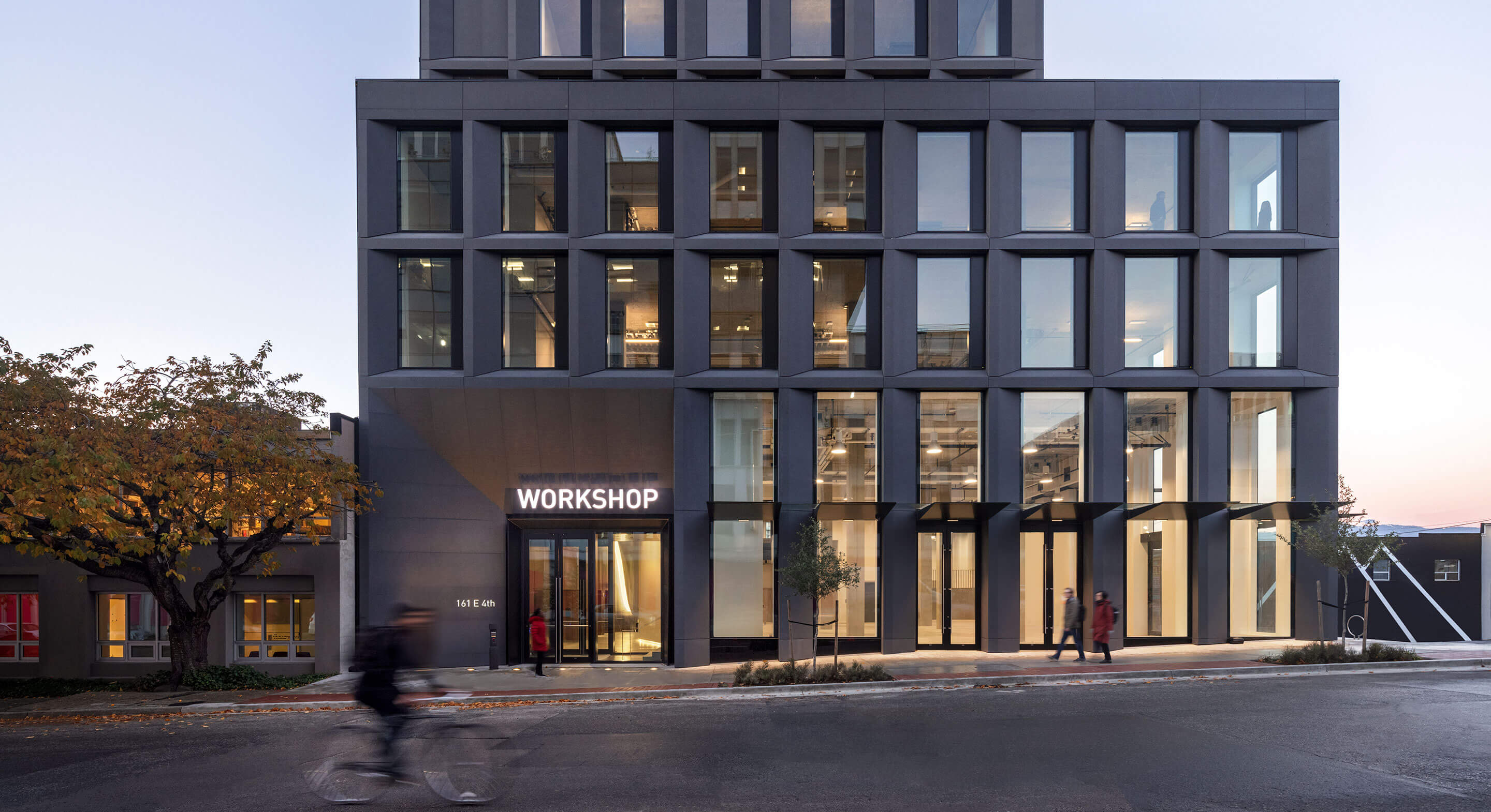 A photo of the front elevation of 161 East 4th Avenue, known as the 