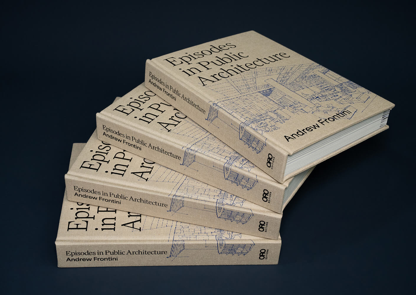 four books stacked together